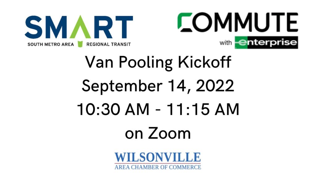 Vanpool Kickoff on 09/14/2022 (Zoom event)