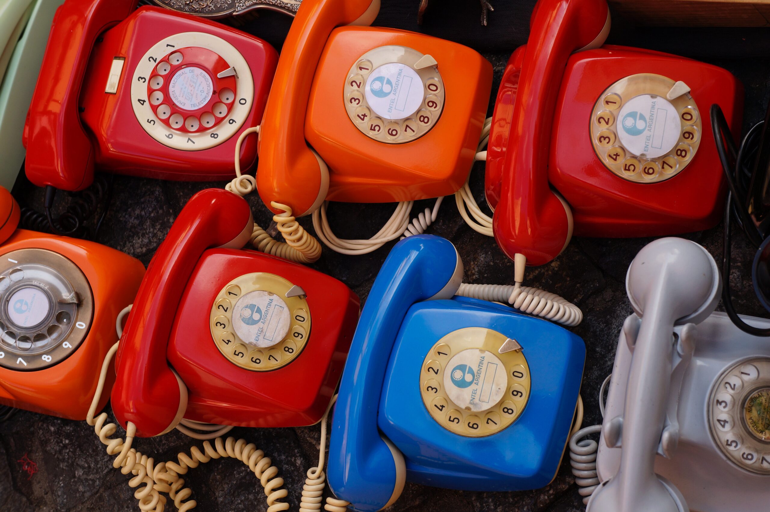Rotary dial phones