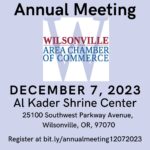 Annual Meeting – Wilsonville Area Chamber of Commerce – 12/7/2023