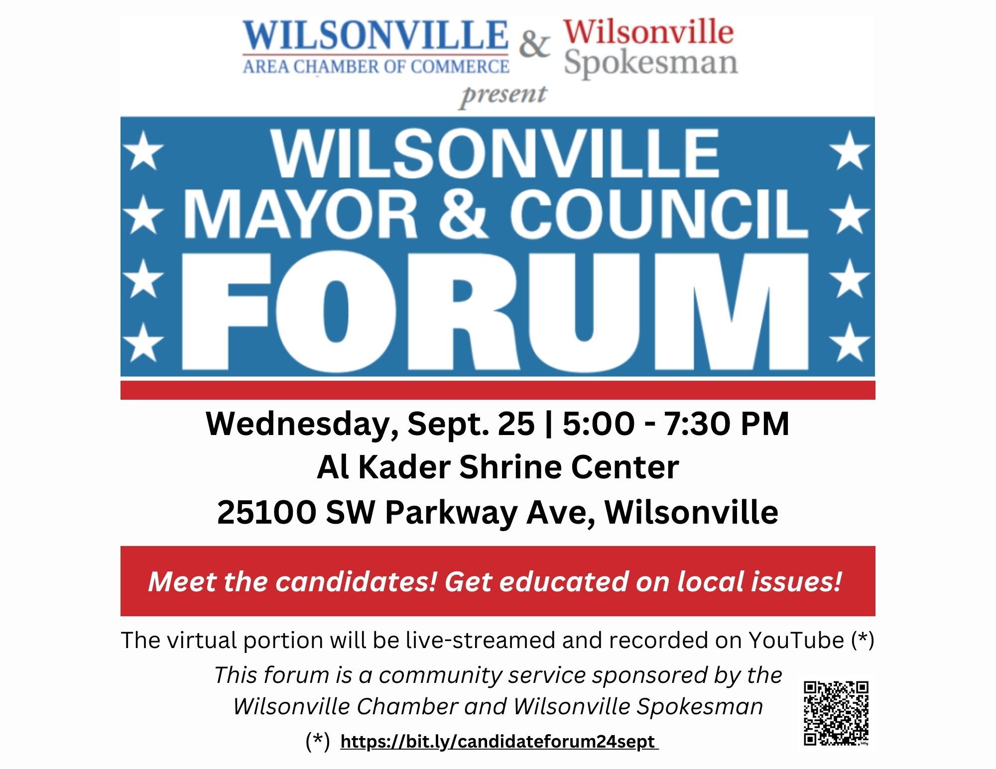 Candidate Forum FLyer